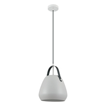 Eglo 98348A - 1 LT Pendant w/ Black Finish & Grey Metal Shade