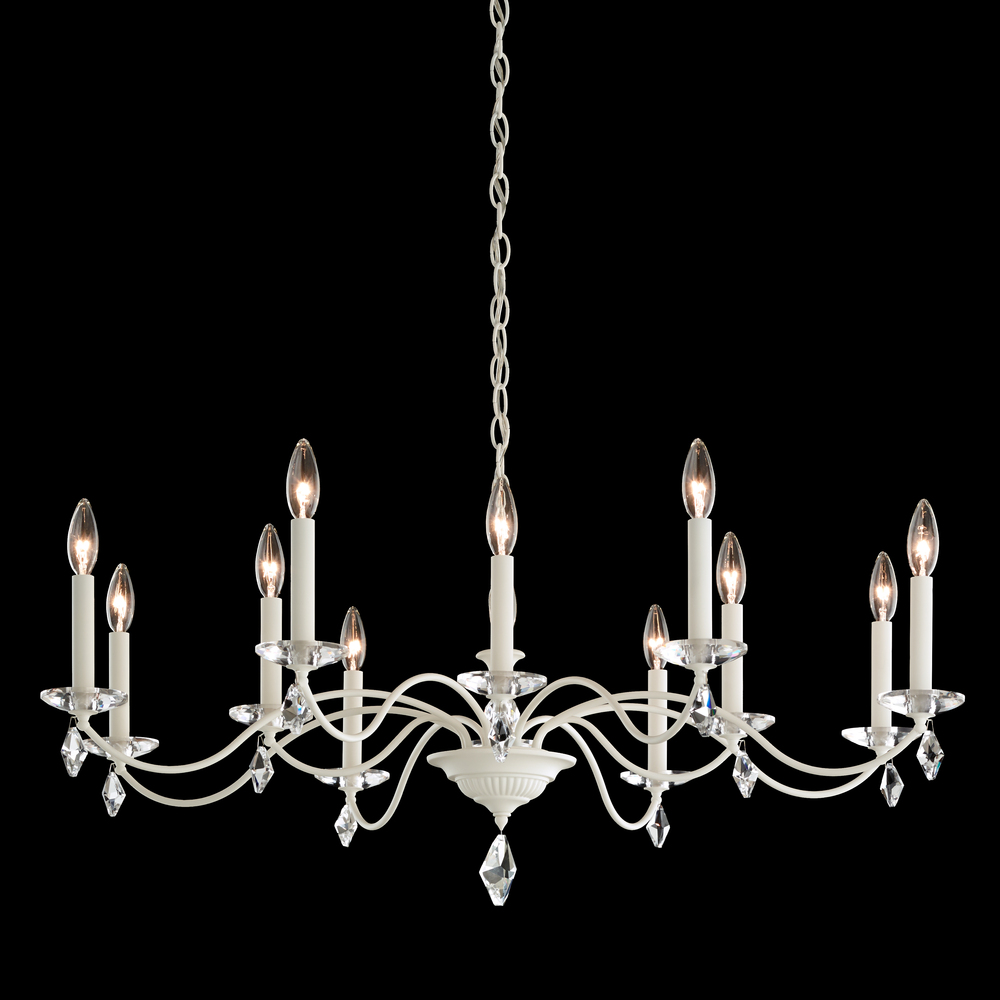 Modique 12 Light 110V Chandelier in Etruscan Gold with Clear Heritage Crystal