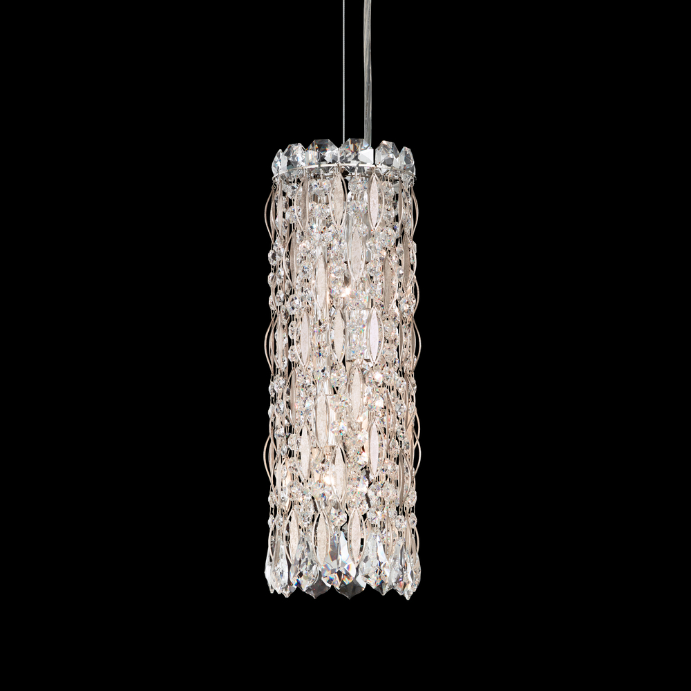 Sarella 3 Light 120V Mini Pendant in Black with Radiance Crystal