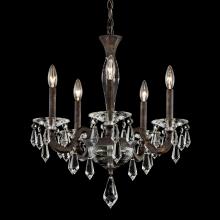 Schonbek 1870 S7605N-48R - Napoli 5 Light 120V Chandelier in Antique Silver with Clear Radiance Crystal