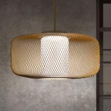Schonbek 1870 S7832-706H - Kodo 32IN LED 3000K/3500K/4000K 120V-277V Pendant in Gold with Heritage Handcut Crystal