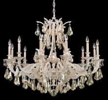 Schonbek 1870 6952-76H - Sophia 12 Light 120V Chandelier in Heirloom Bronze with Clear Heritage Handcut Crystal