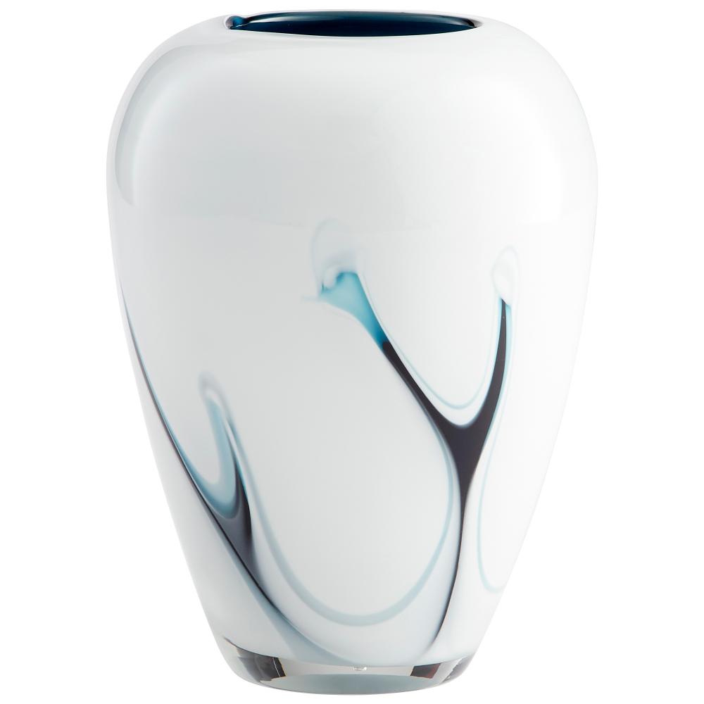 Deep Sky Vase Blue And White - Small
