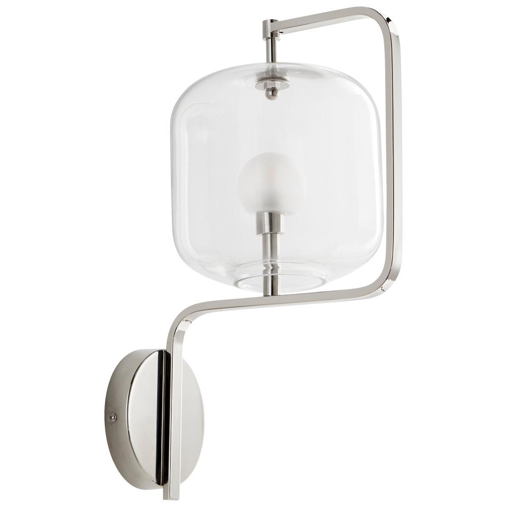 Isotope Wall Sconce Polished Nickel