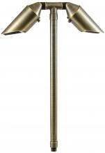 Dabmar LV32-LED5-WBS - CAST BRASS PATH LIGHT 2 X 5W LED MR-16 12V