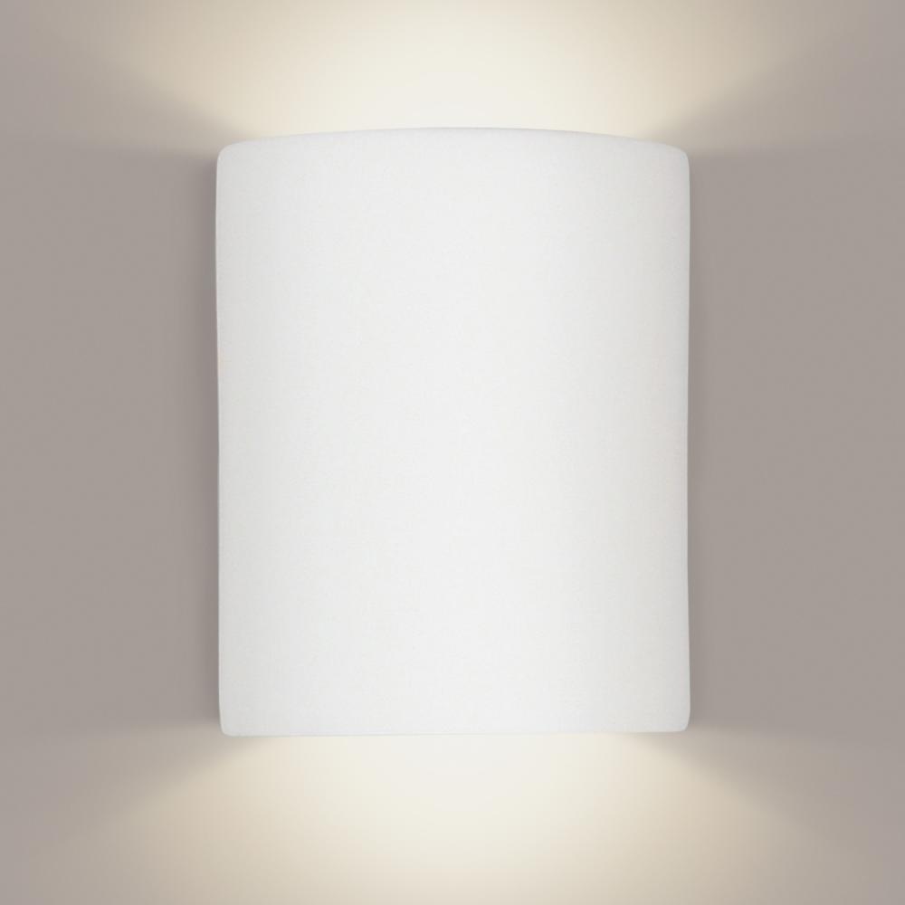 Great Tilos Wall Sconce: Cream Satin (Wet Sealed Top, E26 Base LED (Bulb included))