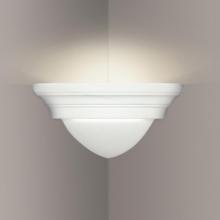 A-19 102CNR-A10 - Majorca Corner Sconce: Matte White