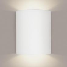 A-19 222-WETST-2LEDE26-A31 - Great Tilos Wall Sconce: Satin White (Wet Sealed Top, E26 Base LED (Bulb included))