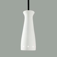 A-19 MP07-A21-BCC - Pilsner Mini Pendant: Dusty Teal (Black Cord & Canopy)