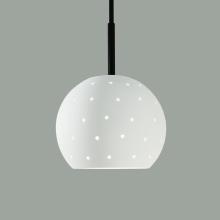 A-19 MP17-BG-BCC - Lunar Mini Pendant: Black Gloss (Black Cord & Canopy)