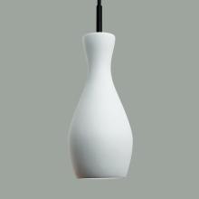 A-19 MP19-A1-BCC - Amphora Mini Pendant: Clay (Black Cord & Canopy)