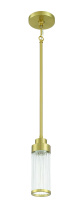 Craftmade 60191-SB - Whittley 1 Light Mini Pendant in Satin Brass