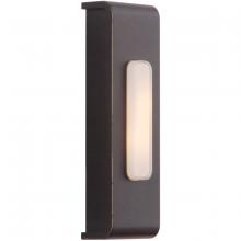 Craftmade PB5001-AZ - Surface Mount LED Lighted Push Button, Waterfall Edge Rectangle in Antique Bronze