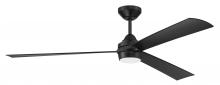 Craftmade STL60FB3 - 60" Outdoor Ceiling Fan w/Wi-Fi, DC Motor, Blades, LED Light Kit, Wet Rated