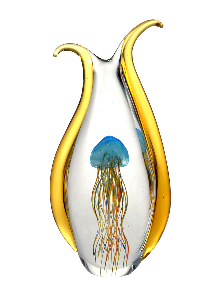 Jellyfish Handcrafted Art Glass Figurine