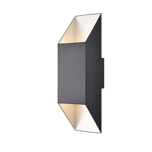 DVI DVP43061SS+BK - Brecon Outdoor Square 18 Inch 2 Light Sconce