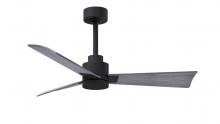 Matthews Fan Company AK-BK-BW-42 - Alessandra 3-blade transitional ceiling fan in matte black finish with barnwood blades. Optimized fo