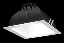 RAB Lighting NDLED4SD-WYN-W-S - RECESSED DOWNLIGHTS 12 LUMENS NDLED4SD 4 INCH SQUARE UNIVERSAL DIMMING WALL WASHER BEAM SPREAD 350