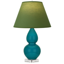 Robert Abbey A773G - Peacock Small Double Gourd Accent Lamp