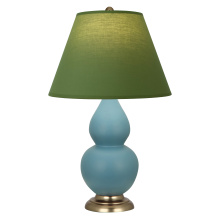 Robert Abbey MOB50G - Matte Steel Blue Small Double Gourd Accent Lamp
