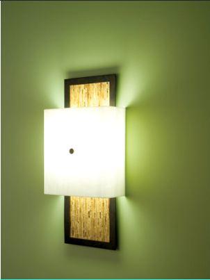 Windows-Sconce-Fluorescent-Toffee Diffuser-Root Beer Windows, Bronze Platform