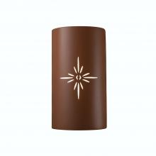 Justice Design Group CER-9015W-CLAY - Sun Dagger Large Cylinder - Open Top & Bottom (Outdoor)