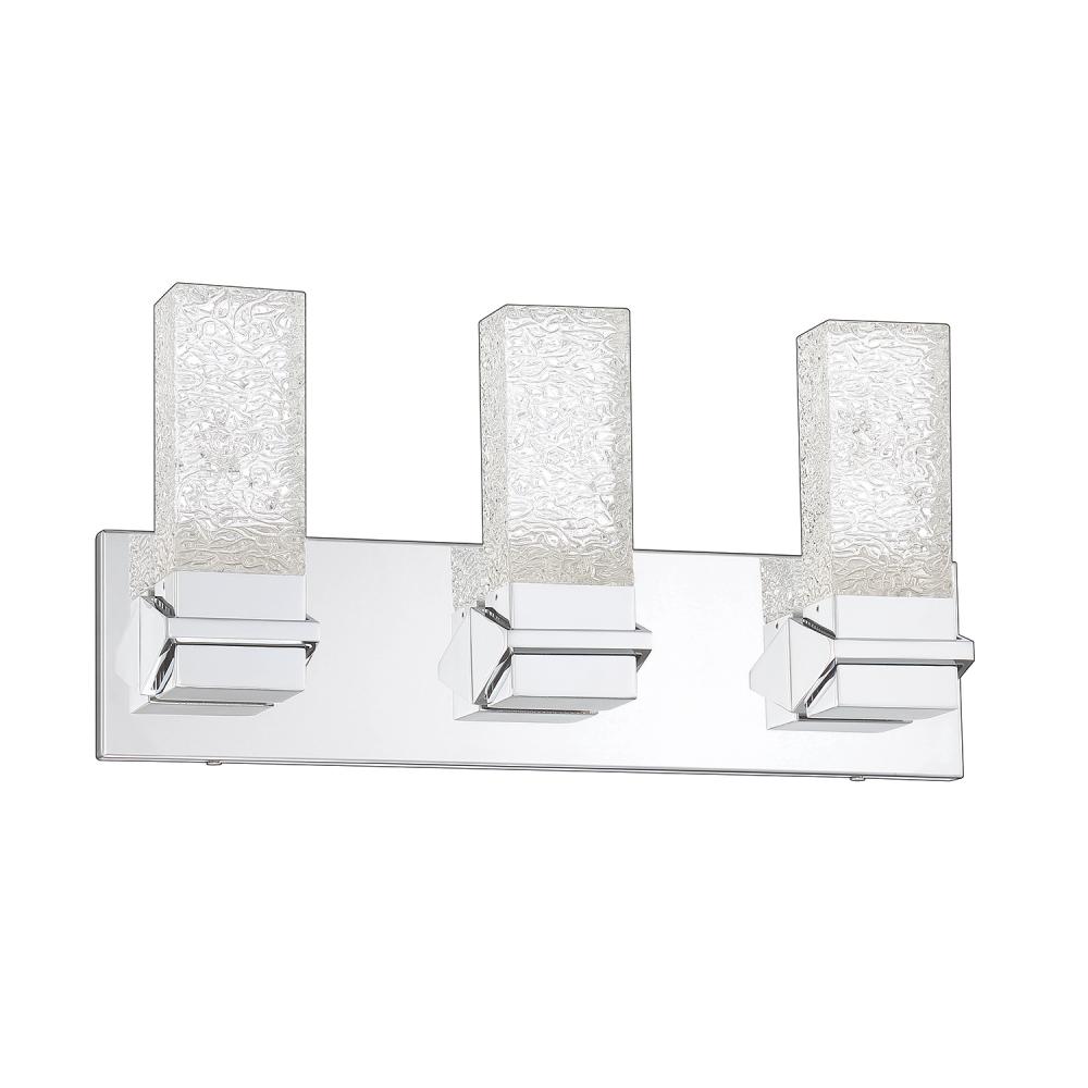 ICE 3-Light-LED Chrome Vanity Light