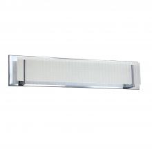 Kendal VF2400-5L-CH - Aurora 5-Light Chrome Vanity Light with Linen Glass