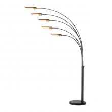 Nova 2511426GM - Newport 5 Arc Lamp, Gunmetal Brass