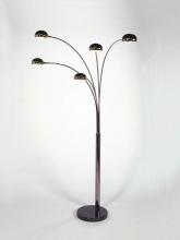 Nova 4035 - Mushroom 5 Light Arc Black Nickel