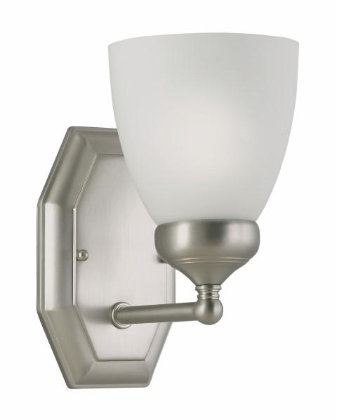 1LT SCONCE-WHITE FROST GLASS