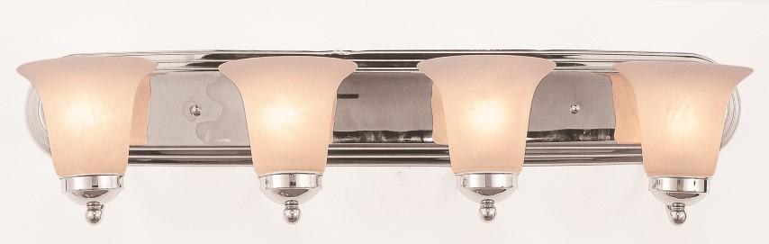 4LT BATH-MRBLZD/BELL GLASS