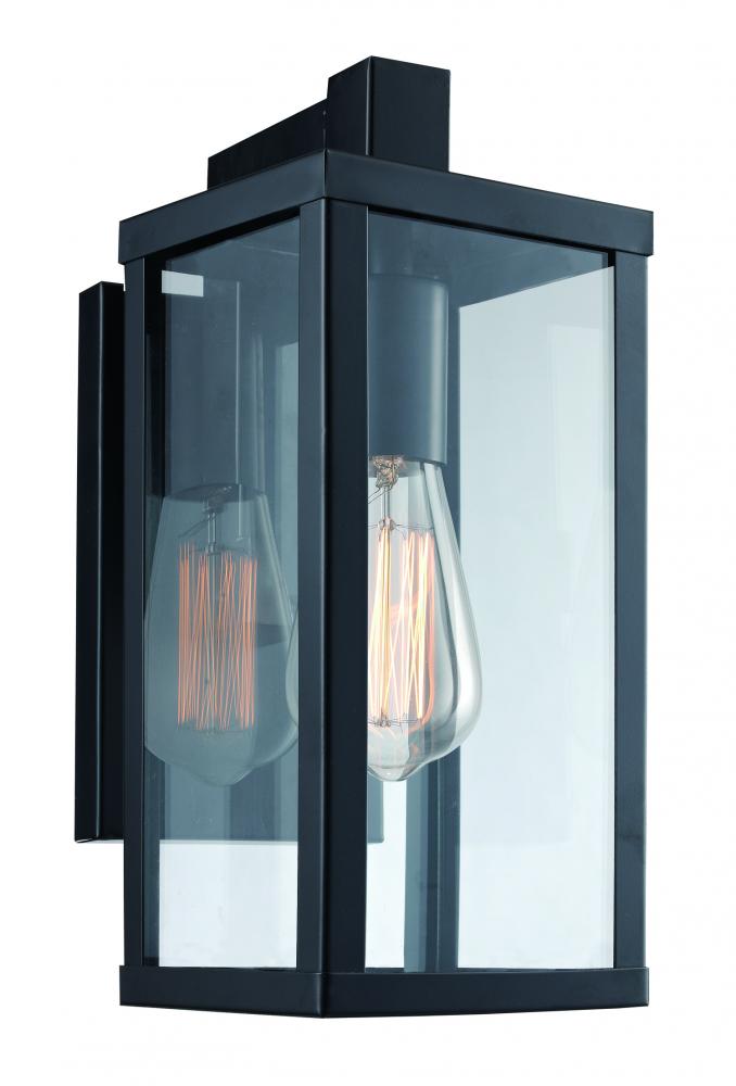 1LT WALL LANTERN-DOWN-SML-BK