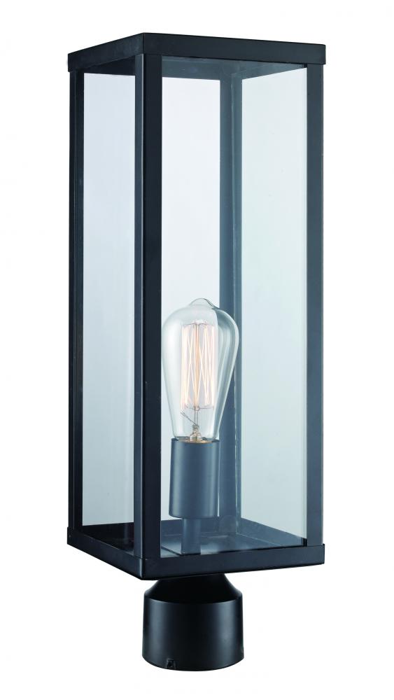 1LT POST LANTERN-DOWN-MED-BK