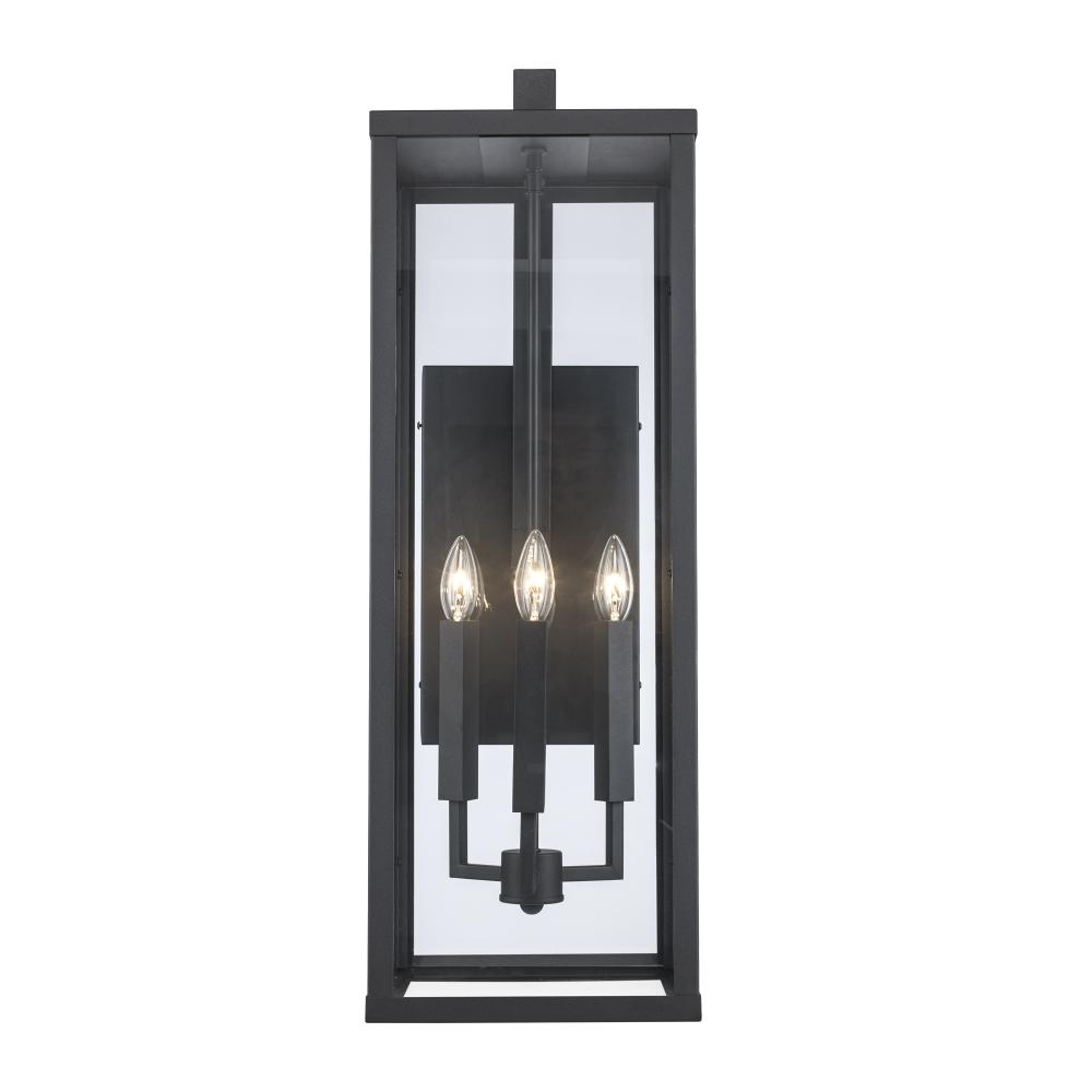 3LT WALL LANTERN-XL-BK