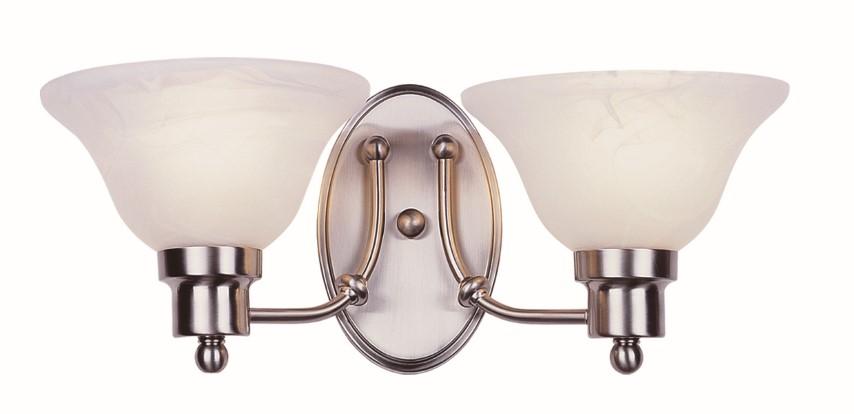 Perkins 2-Light Armed Indoor Wall Sconce with Glass Bell Shades