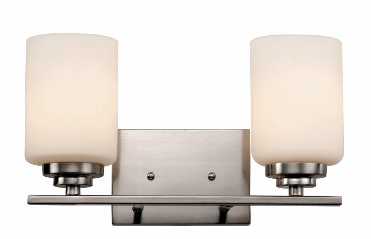 2LT BATH BAR-DOUBLE DISK-BN-OP