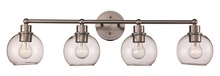 Trans Globe 22224 BN - 4LT VANITY BAILEY CL-BN