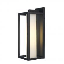 Trans Globe 51461 BK - 1LT WALL LANTERN-MED-16" FROST
