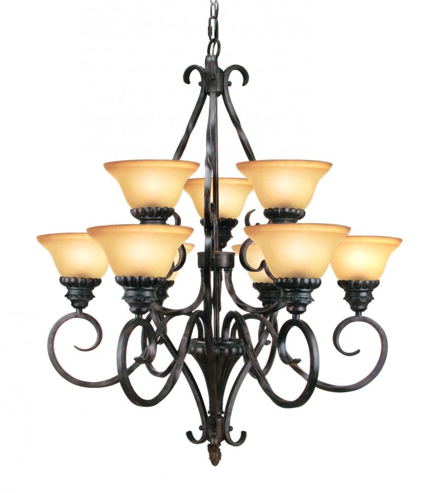 Bronze Up Chandelier