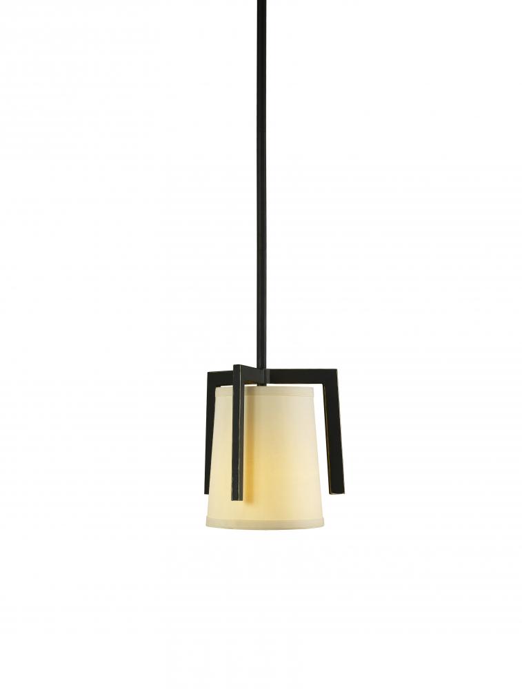 Black Drum Shade Mini Pendant