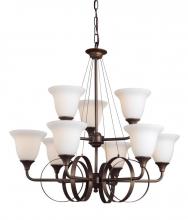 Woodbridge 10057-ORB - Bronze Up Chandelier