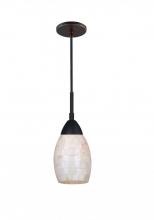 Woodbridge 13223MEB-C20407 - Woodbridge Lighting 15723MEB-C20407 Venezia Pearl Mini-pendant