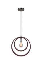 Woodbridge 17223STN-WLM1WN - Woodbridge Lighting 17223STN-WLM1WN Hoops Mid-pendant