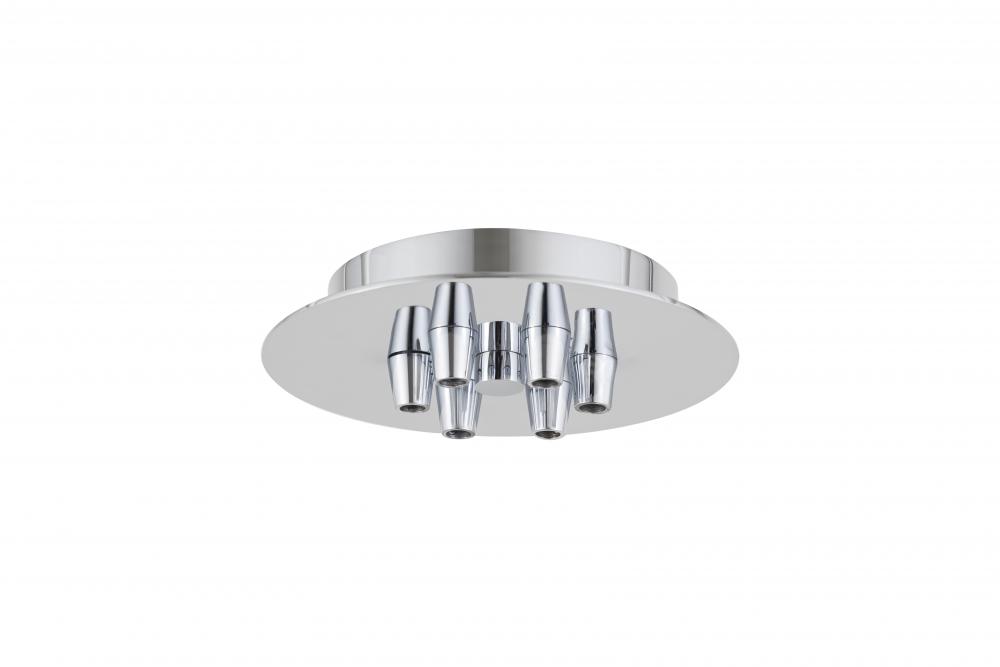 6 Light Round Multi Port Canopy