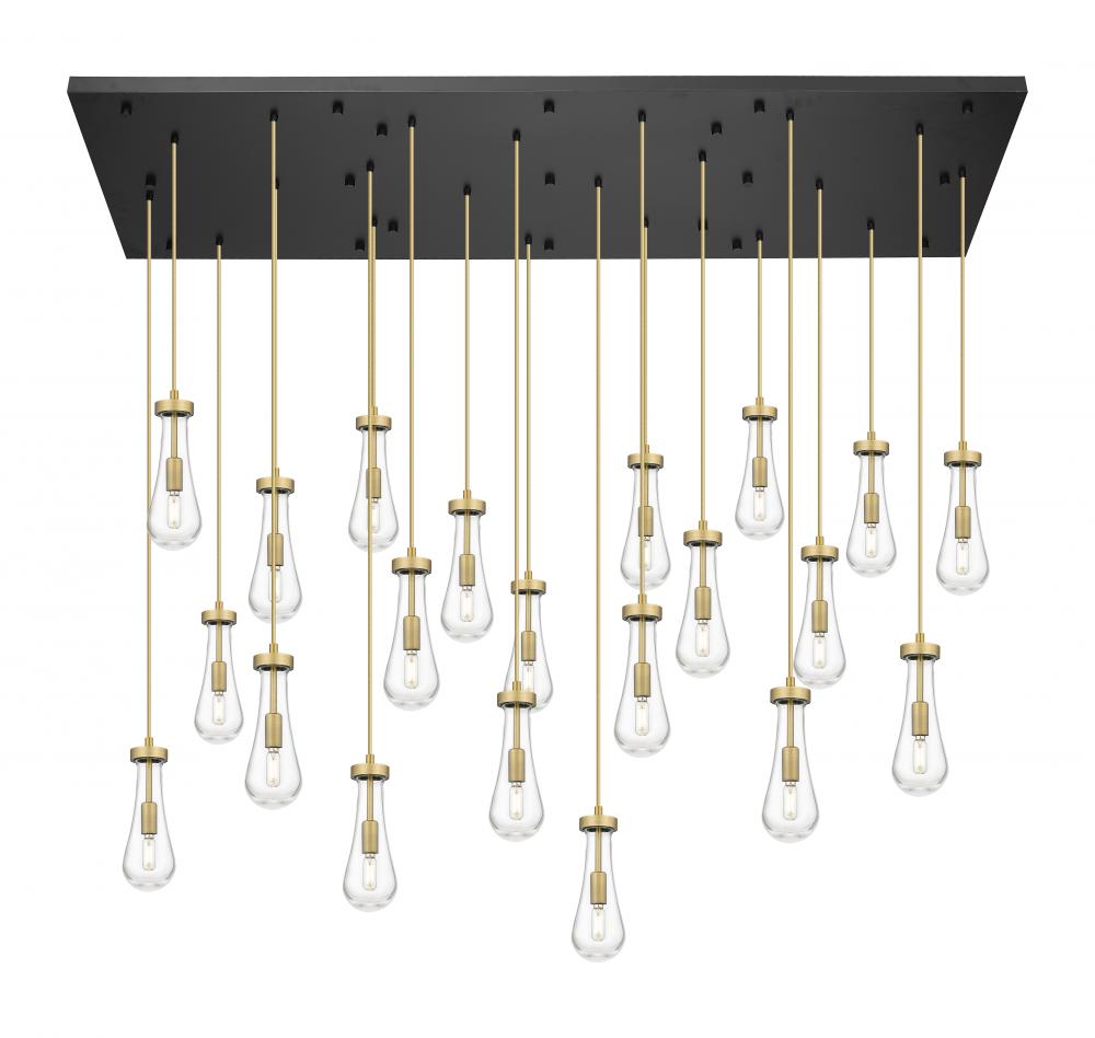 Owego - 21 Light - 71 inch - Brushed Matte Black - Multi Pendant
