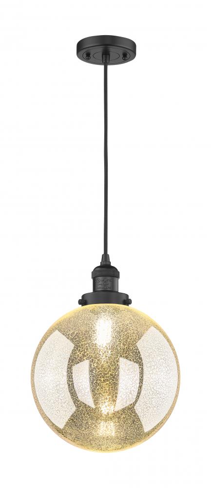 Beacon - 1 Light - 10 inch - Matte Black - Cord hung - Mini Pendant