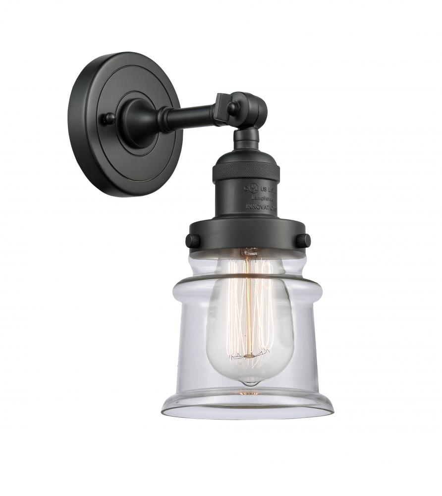 Canton - 1 Light - 5 inch - Matte Black - Adjustable Sconce