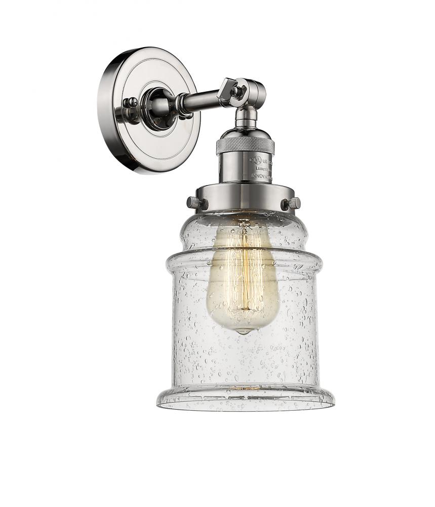 Canton - 1 Light - 7 inch - Polished Nickel - Adjustable Sconce