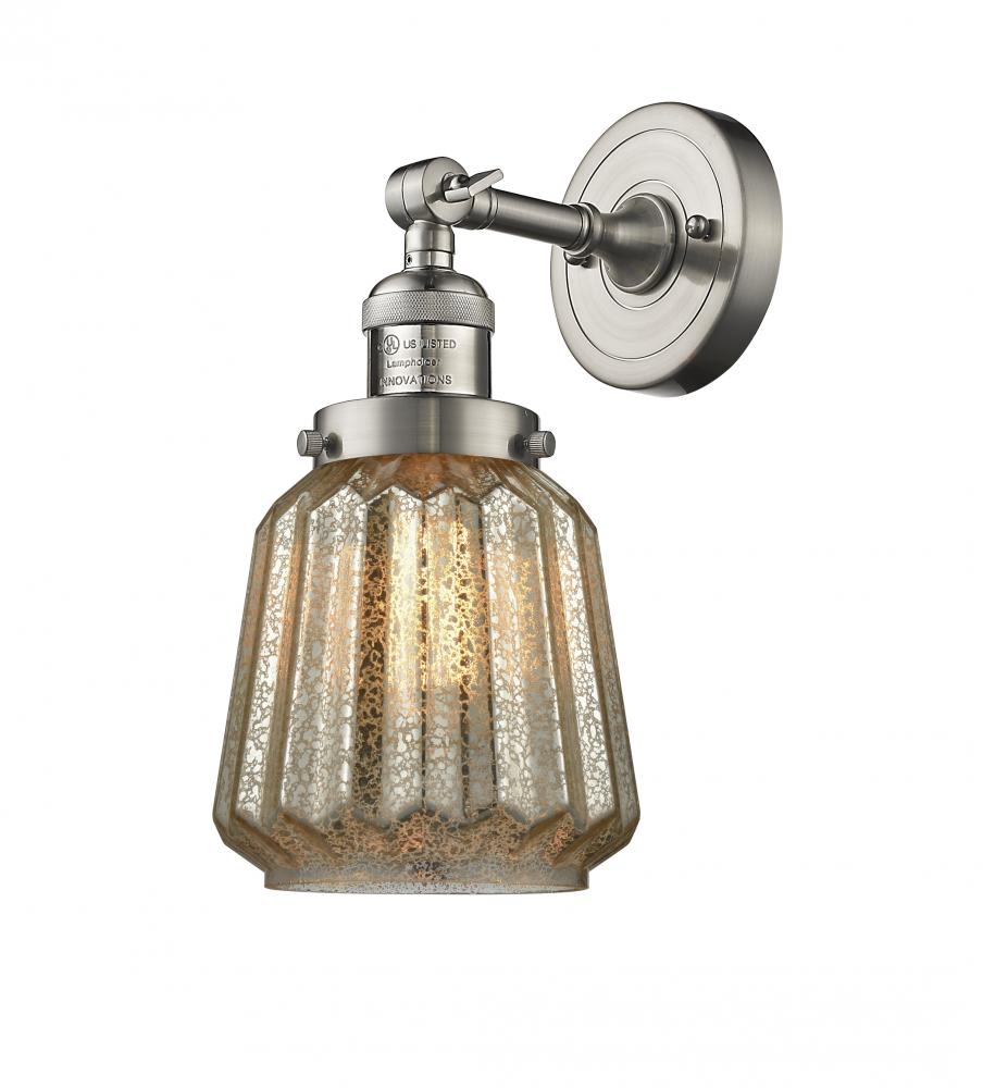 Chatham - 1 Light - 7 inch - Brushed Satin Nickel - Adjustable Sconce